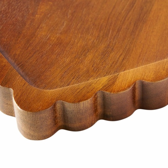 Wooden Scallop Heart Charcuterie Tray, 13" x 12" - Picture 5 of 6